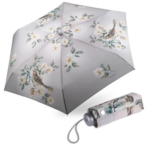 659196-23 Зонт мини Russian Look, Женский, Механика, Птичка на ветке