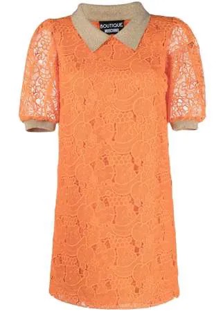 Boutique Moschino кружевное платье-трапеция длины мини