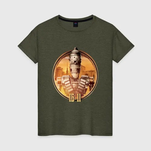 Футболка женская ВсеМайки 2177795 хаки XXXL