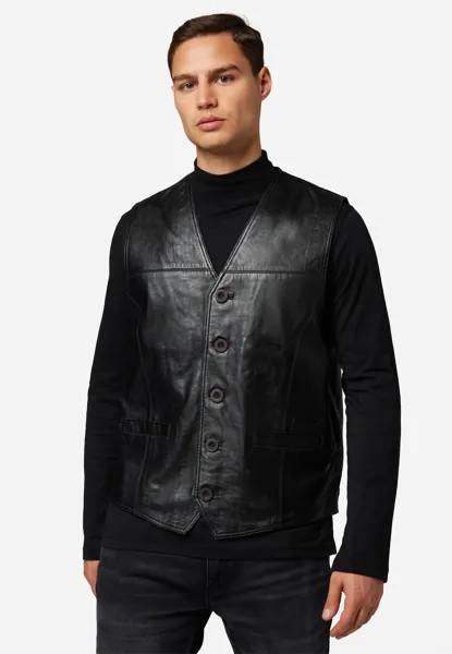 Кожаная куртка Ricano Vest 321, цвет klassischem Schwarz