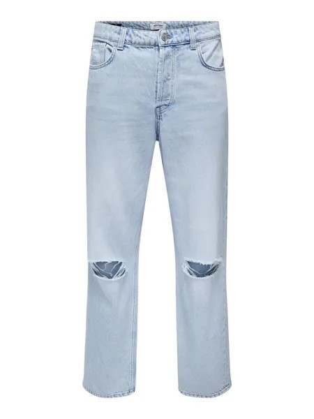 Свободные джинсы Only & Sons FIVE, черный деним