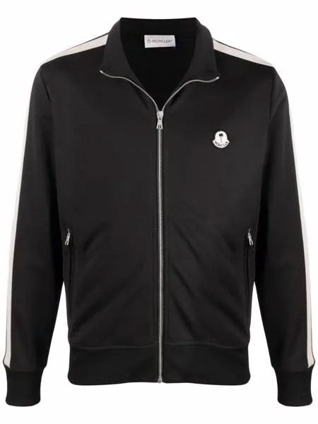 Moncler спортивная куртка на молнии с нашивкой-логотипом