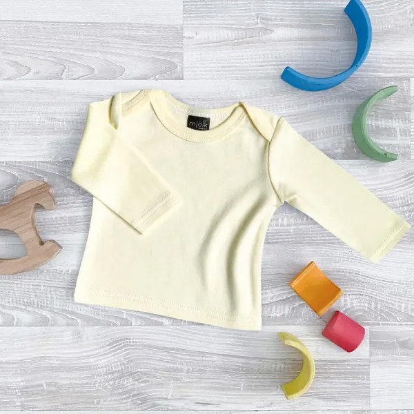 Mjolk Футболка с длинным рукавом Light Yellow