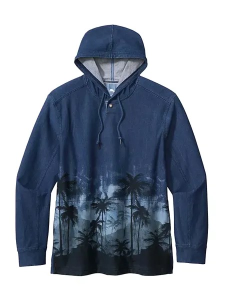 Толстовка Palm Flurry Baja Chambray Tommy Bahama, индиго