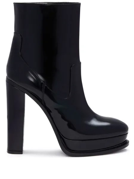 Alexander McQueen ботильоны на высоком каблуке, черный