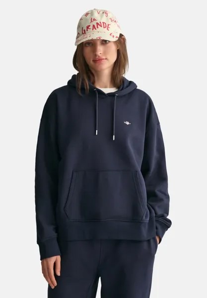 Толстовка SHIELD HOODIE GANT, темно-синий