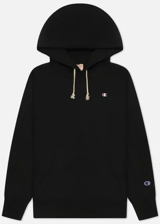 Женская толстовка Champion Reverse Weave C Logo Hoodie Regular Fit, цвет чёрный, размер XS