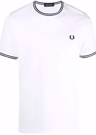 FRED PERRY футболка с вышитым логотипом