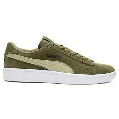 Puma Smash V2 Sd Lace Up Youth Boys Зеленые кроссовки Повседневная обувь 365176-32