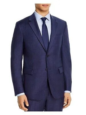THEORY Мужской костюм Bowery Blue Extra Slim Fit из смесовой шерсти Раздельный блейзер 38S
