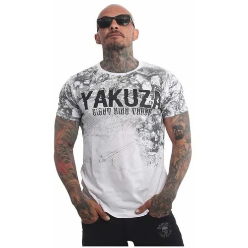 Футболка Yakuza, хлопок, размер L, белый