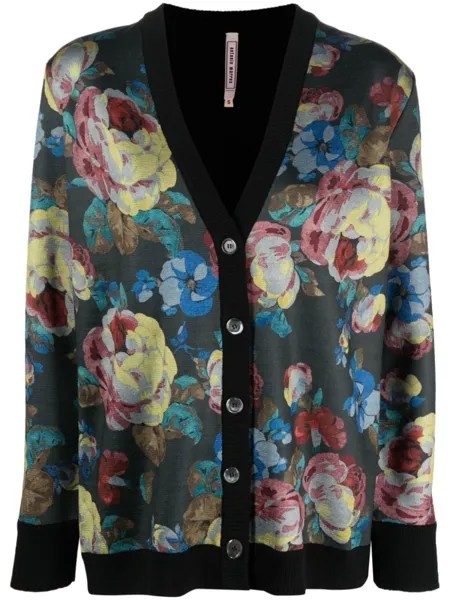 Antonio Marras кардиган Weste с цветочным узором, зеленый