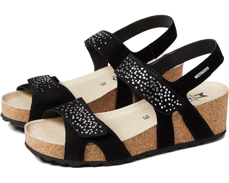 Туфли Mephisto Vic Spark, цвет Black Velcalf Premium