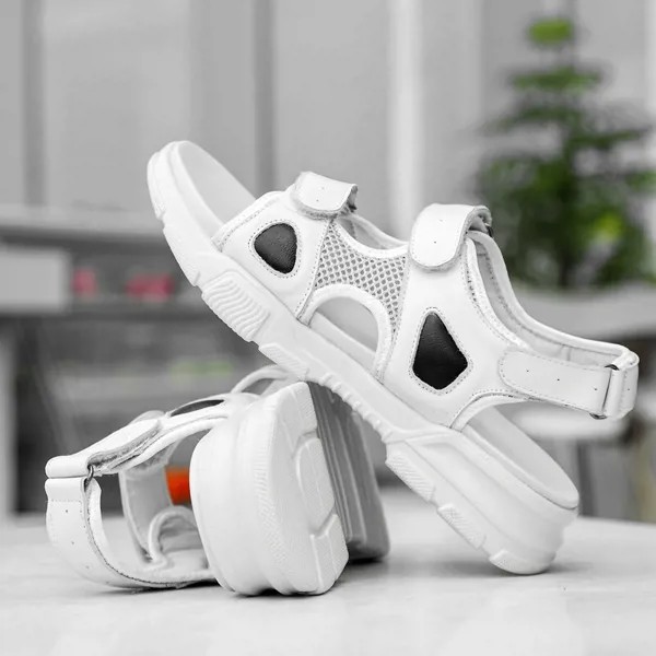 Кроссовки мужские сетчатые для скейтборда, дышащие легкие сандалии, повседневная обувь для работы, лето 2020