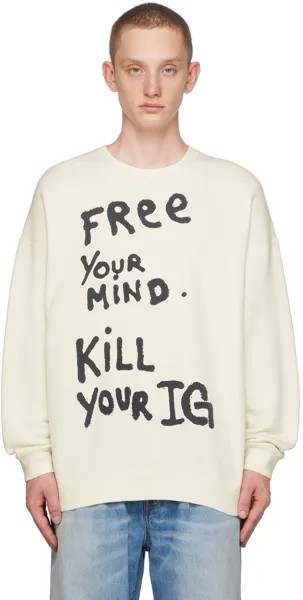 R13 Off-White Свитер Free Your Mind