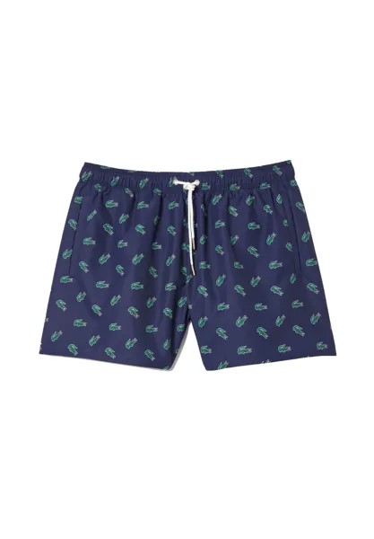 Базовые плавки LACOSTE, цвет Navy Blue Multicolor