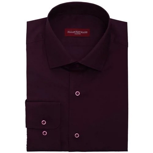 Мужская рубашка Allan Neumann 000036-RF, размер 42 176-182, цвет бордовый