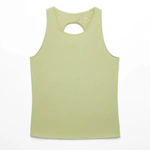 Топ Oysho Cross-back comfortlux, светло-зеленый