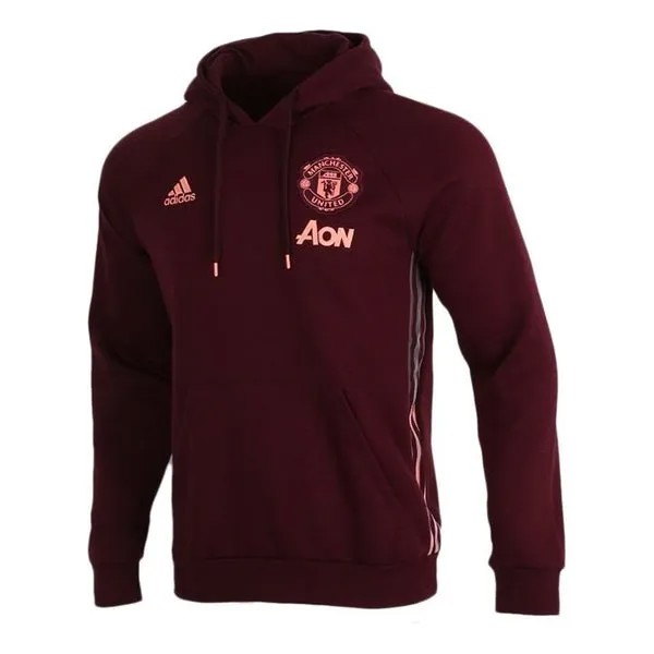 Толстовка adidas Manchester United Soccer/Football Sports Pullover Red, красный