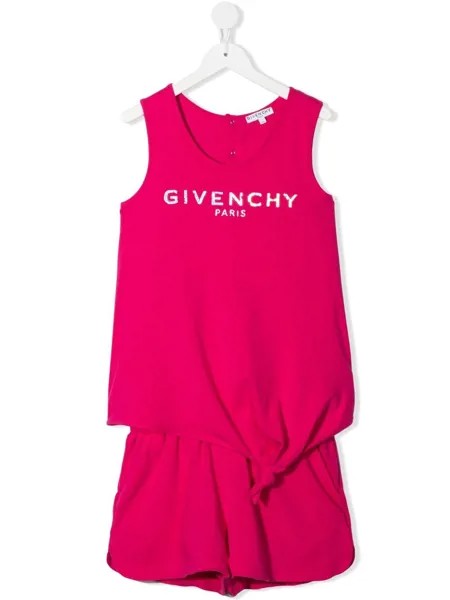 Givenchy Kids комплект из футболки и шортов с логотипом