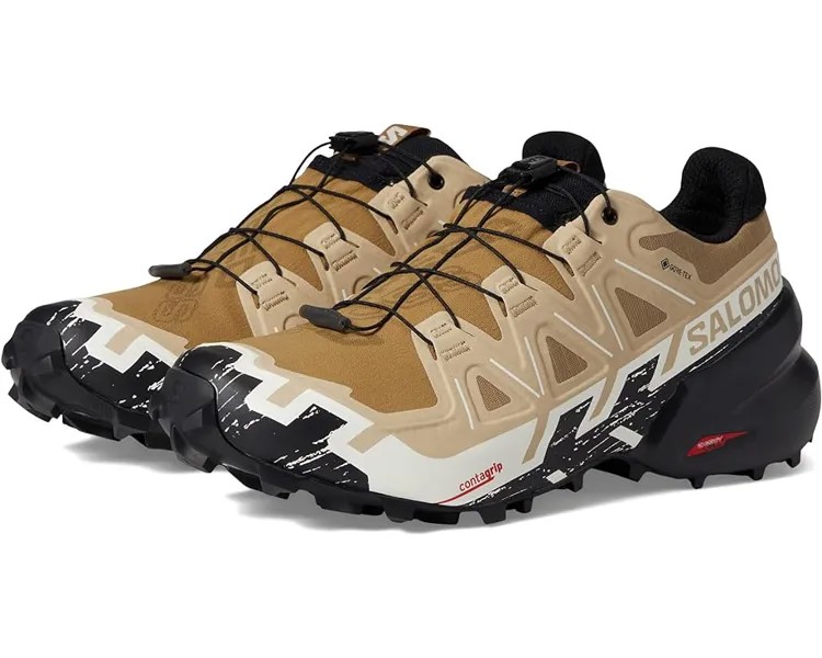 Кроссовки Salomon Speedcross 6 GTX, цвет Kelp/Black/Vanilla Ice