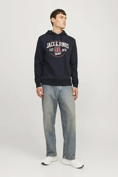 Хлопковая толстовка с логотипом Jack & Jones