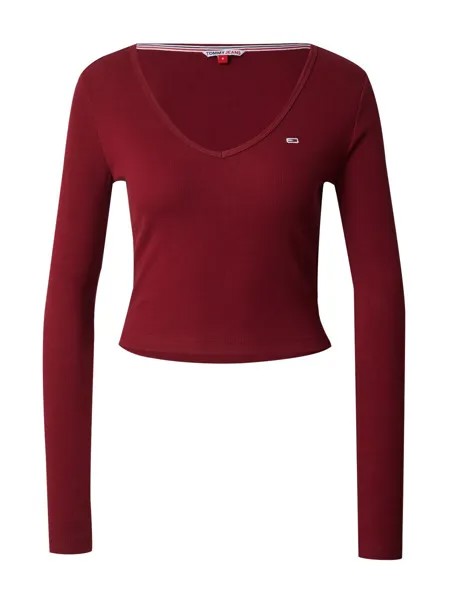 Лонгслив Tommy Hilfiger BABY, бордовый