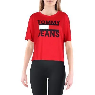Женская красная укороченная футболка с рисунком Tommy Jeans XL BHFO 7309