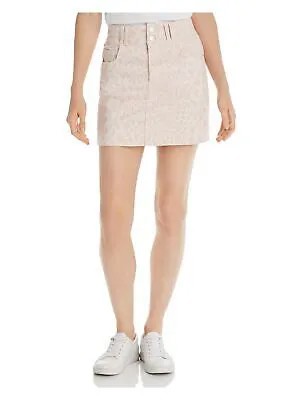 CURRENT/ELLIOTT Женская розовая мини-юбка с животным принтом Размер: 26