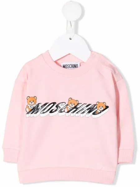 Moschino Kids толстовка с логотипом