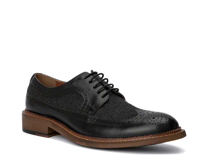 Туфли-оксфорды Vintage Foundry Co Garret Wingtip, бордовый / серый