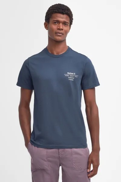 Футболка Hickling с логотипом Barbour, синий