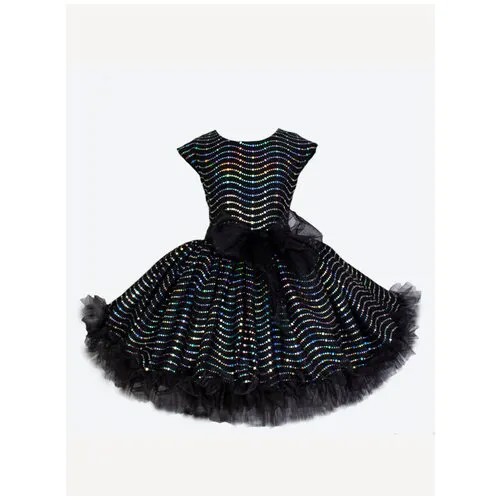 Платье Laura, нарядное, размер 140, черный