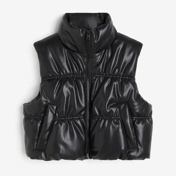 Утепленный жилет H&M Puffer, черный