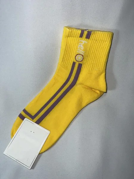 Носки женские SYLTAN с вышивкой желтые 37-41