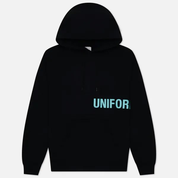 Мужская толстовка uniform experiment Logo Hoodie чёрный, Размер S