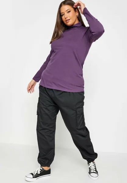 Футболка с длинным рукавом Turtle Neck Yours Clothing, фиолетовый
