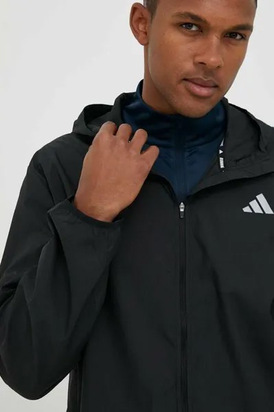 Беговая куртка Run It adidas Performance, черный