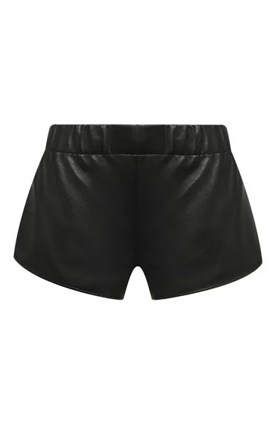 Кожаные мини-шорты Saint Laurent