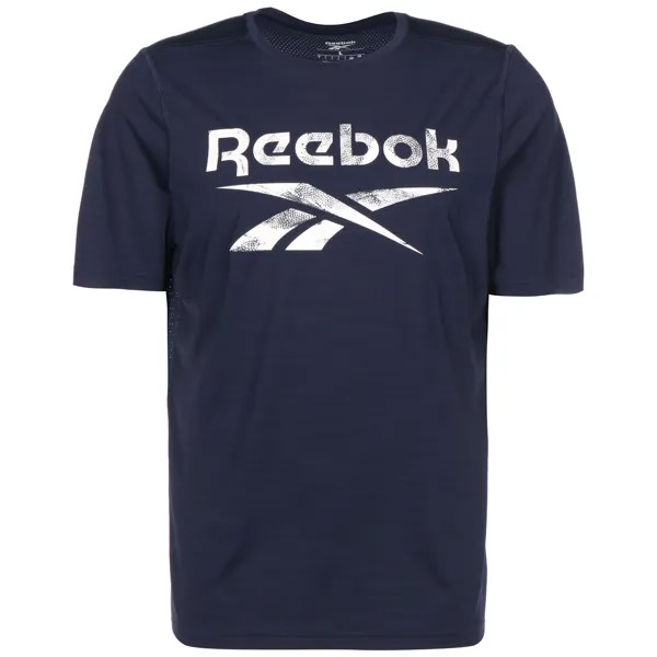 Рубашка Reebok Trainingsshirt Workout Ready Activchill Graphic, темно-синий
