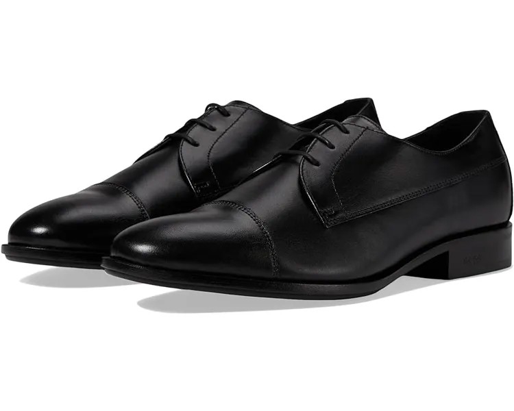 Оксфорды BOSS Colby Smooth Leather Derby Dress Shoes, черный