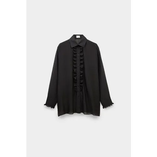 Рубашка Alpe Cashmere, размер 38, черный