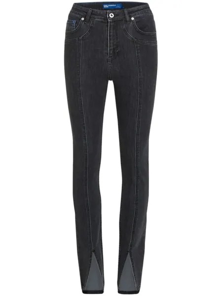Karl Lagerfeld Jeans джинсы скинни с завышенной талией, черный