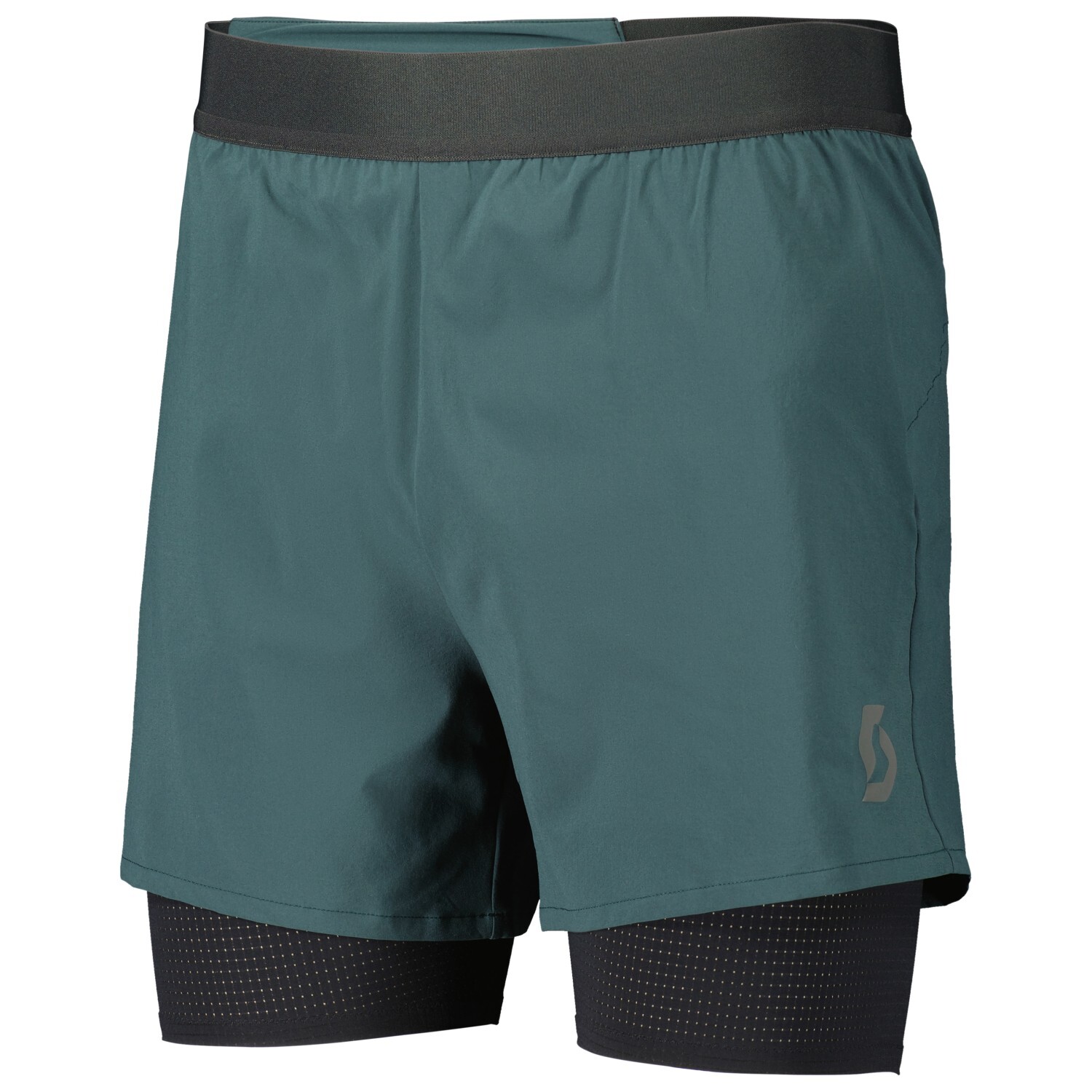 Шорты для бега Scott Hybrid Shorts Endurance Tech, цвет Aruba Green/Black