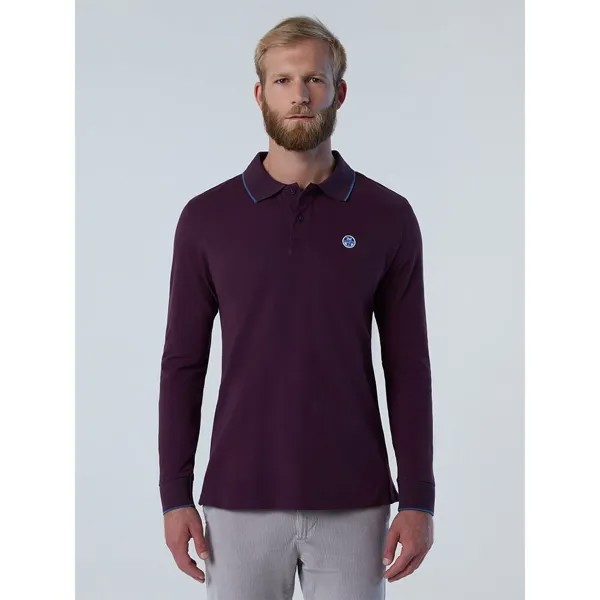 Поло North Sails Graphic Long, фиолетовый