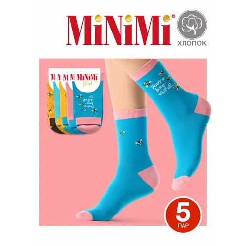 Носки MiNiMi Trend, комплект, 5 пар, размер 35-38, мультиколор