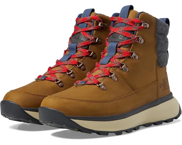 Ботинки The North Face Bergen Leather WP, цвет Timber Tan/TNF Red