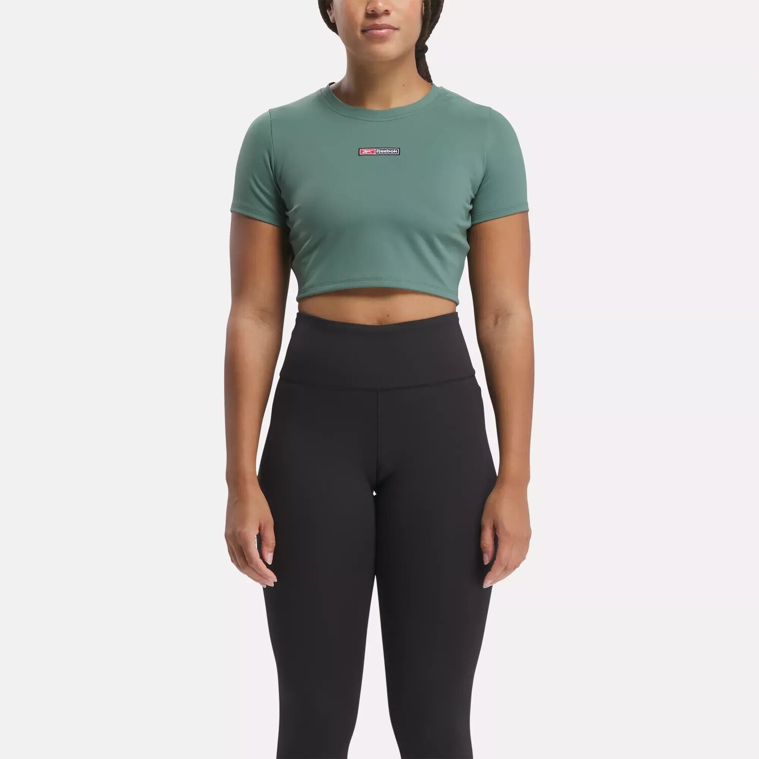 Укороченная футболка Lux Bold Reebok, зеленый