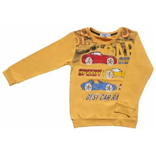 Свитшот Ciggo kids размер 128, желтый