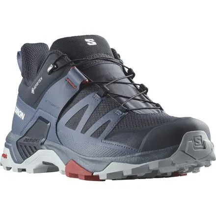 Походные кроссовки X Ultra 4 GTX мужские Salomon, цвет Carbon/Bering Sea/Pearl Blue